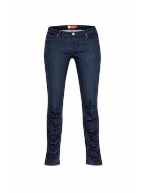 Apple Bottoms Dark Wash Skinny Jeans Women Stretch Y2K Embroidered Pockets 13/14